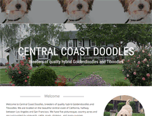 Tablet Screenshot of centralcoastdoodles.com